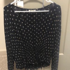 Billabong peplum long sleeve top